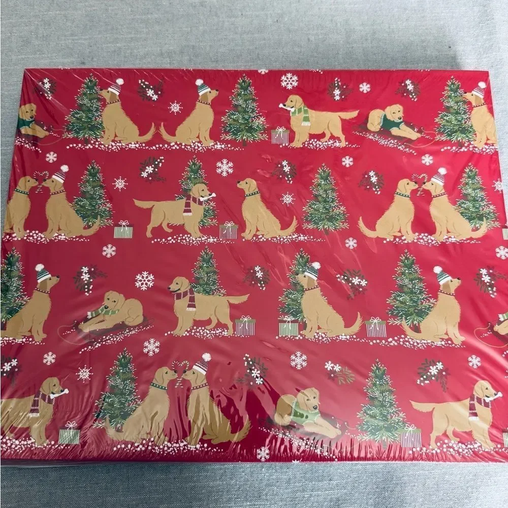 Golden Retriever Yellow Lab Dog Christmas Holiday Gift Shirt Boxes Set